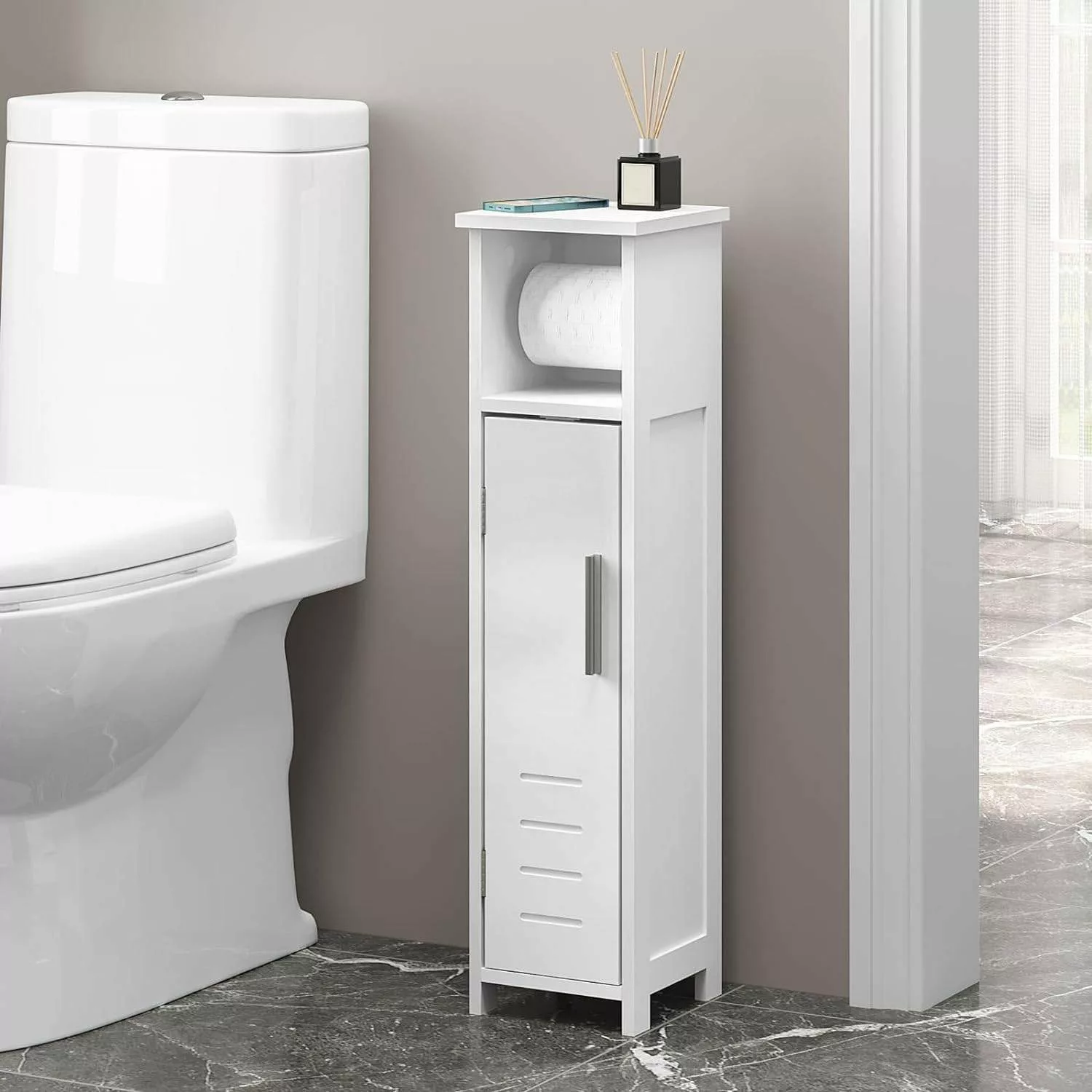 EUGAD Toilettenpapierhalter (1-St), freistehend, schmal mit günstig online kaufen