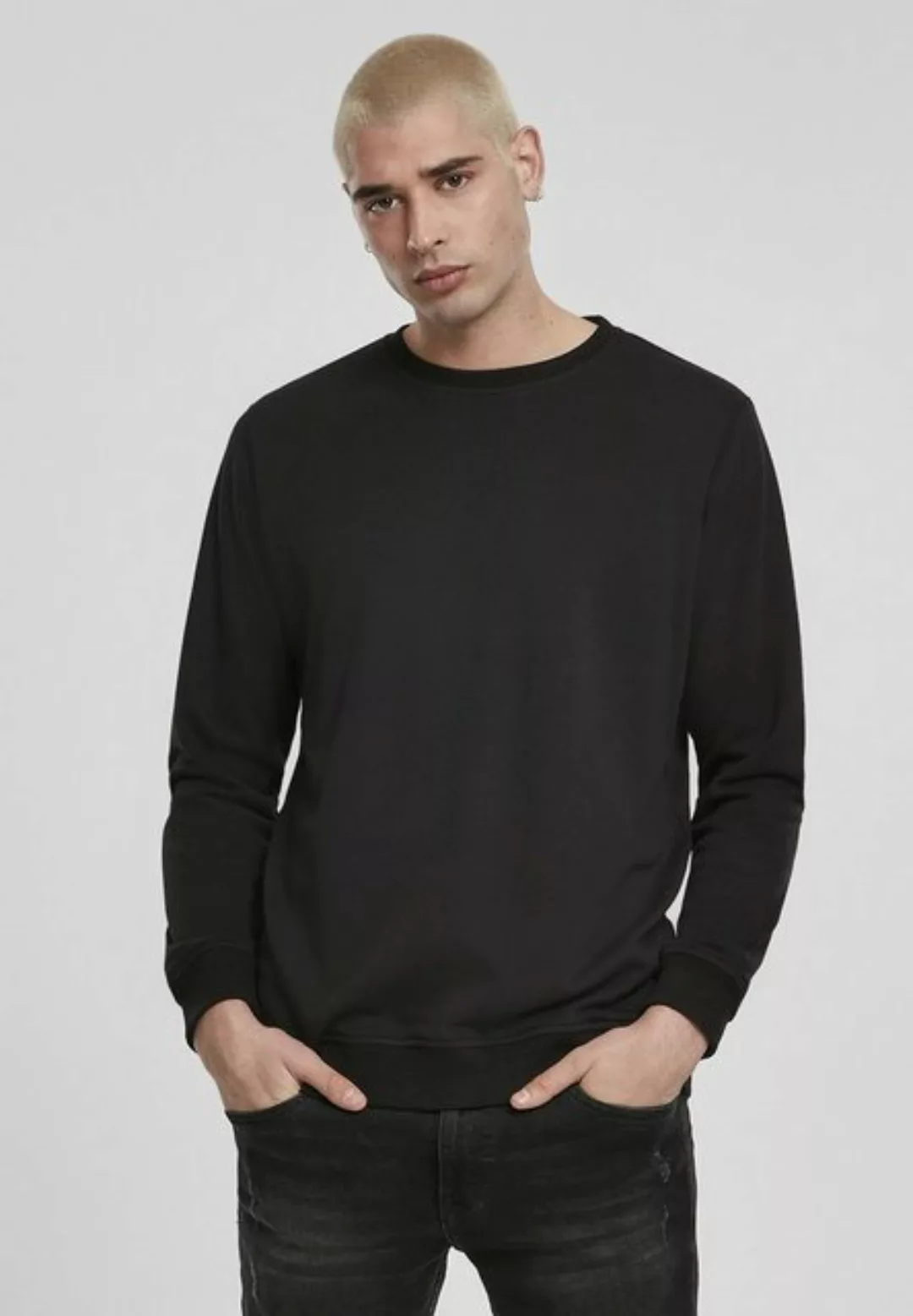 URBAN CLASSICS Rundhalspullover "Urban Classics Herren Basic Terry Crew" günstig online kaufen