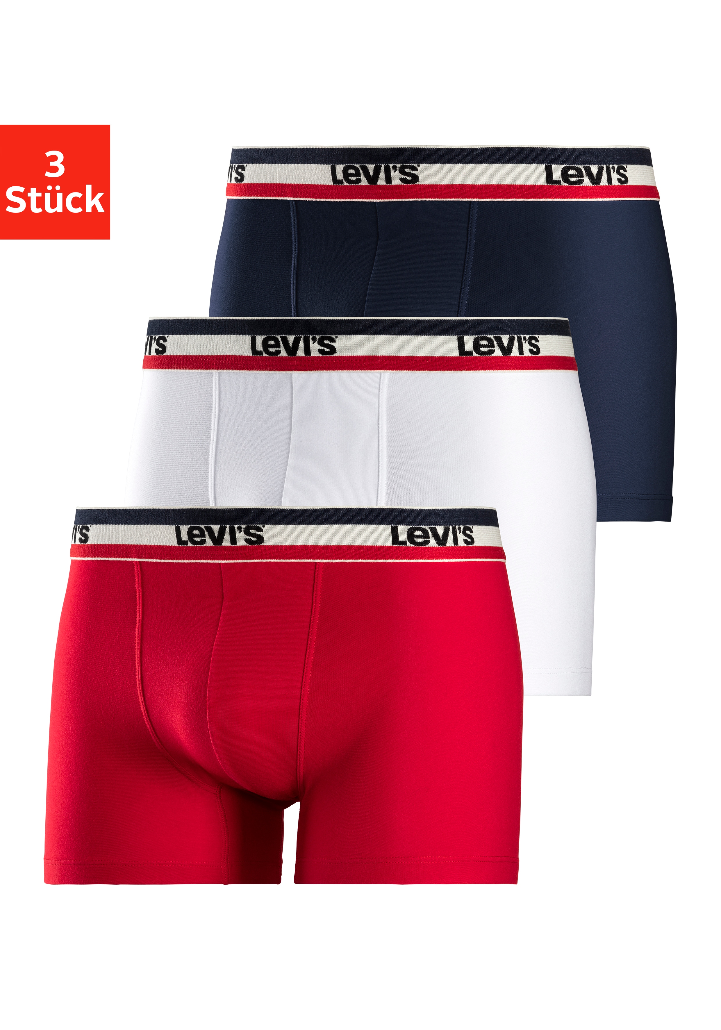 Levis Herren Sportswear Logo Boxer Brief 3er Pack günstig online kaufen