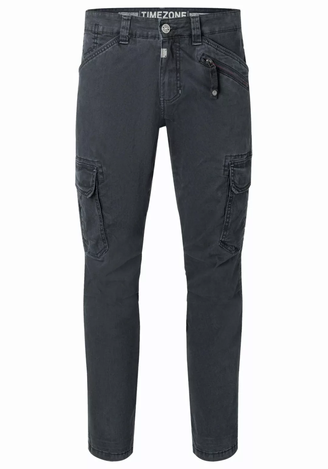 Timezone Herren Cargo Hose REGULAR BENTZ - Regular Fit - Beige Blau Grau Gr günstig online kaufen