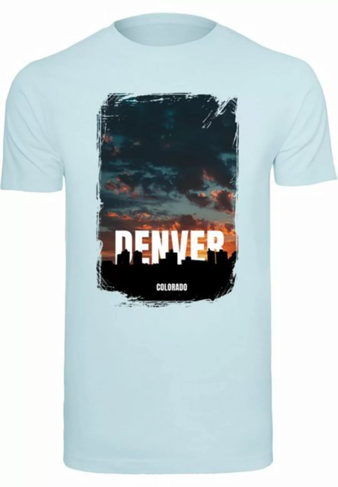 Merchcode T-Shirt Merchcode Herren Denver T-Shirt Round Neck (1-tlg) günstig online kaufen