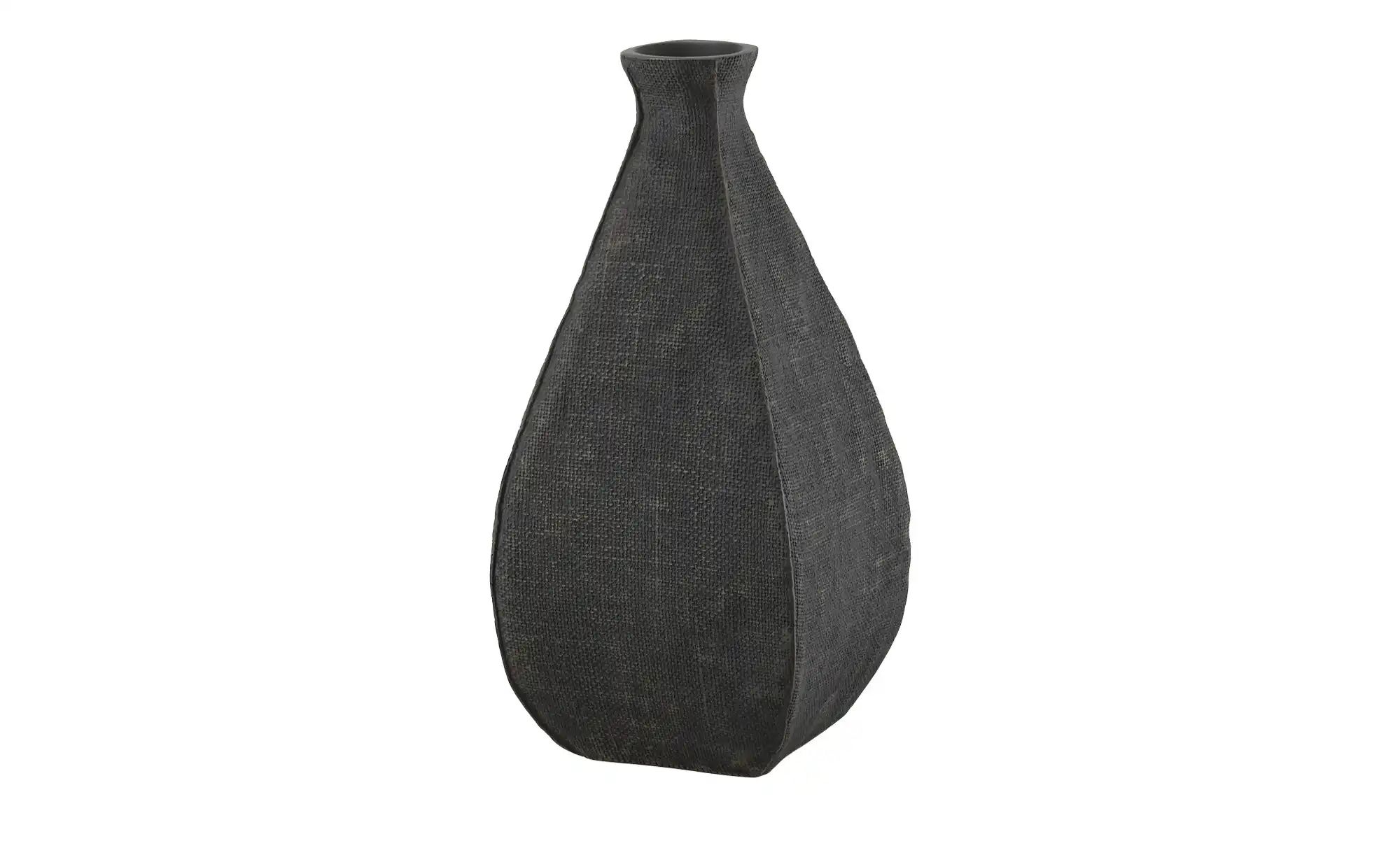 HOME STORY Deko Vase ¦ schwarz ¦ Polyresin (Kunstharz) ¦ Maße (cm): B: 18,5 günstig online kaufen