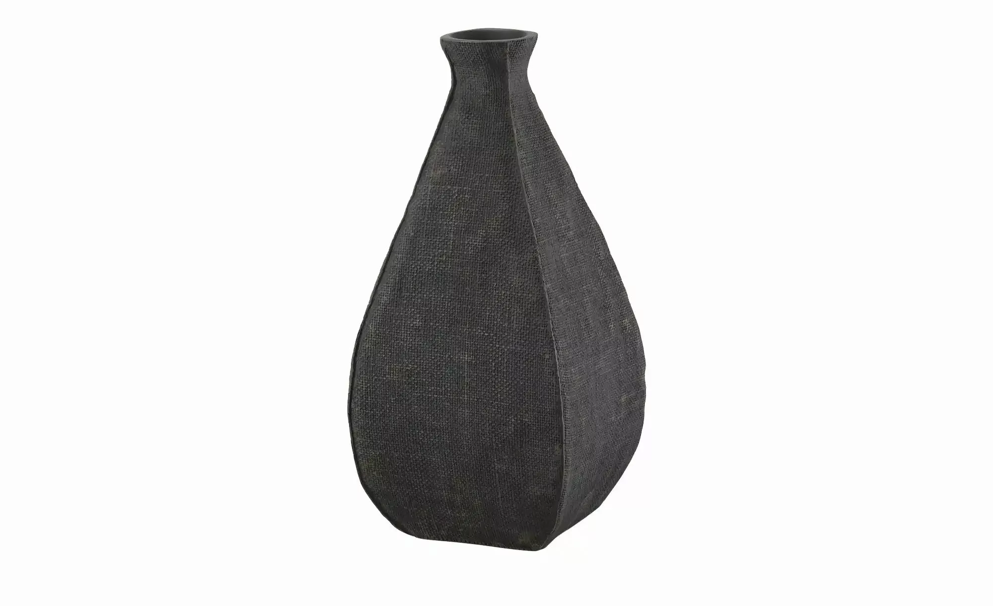 HOME STORY Deko Vase   ¦ schwarz ¦ Polyresin (Kunstharz) ¦ Maße (cm): B: 18 günstig online kaufen