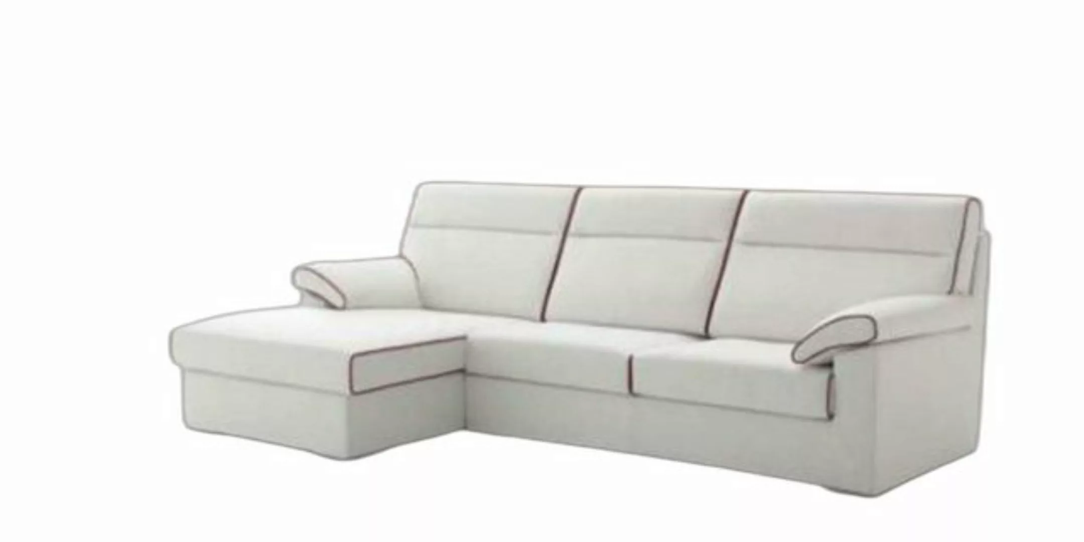 Xlmoebel Ecksofa Weißes L-förmiges Stoffecksofa Wohnlandschaft Couch Sitzgr günstig online kaufen