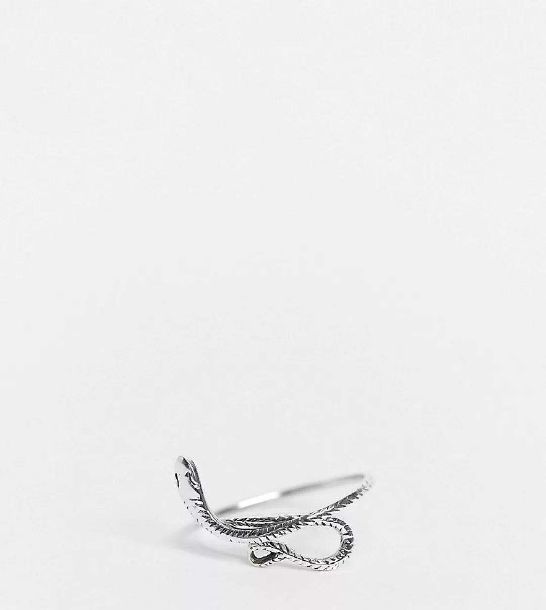 Kingsley Ryan – Ring mit Schlangenmotiv aus Sterlingsilber günstig online kaufen