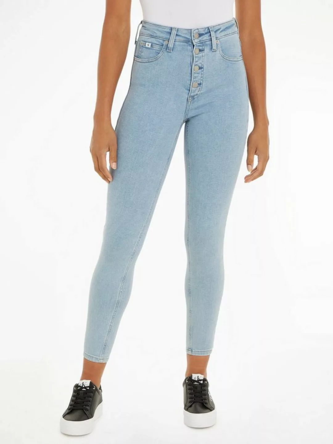 Calvin Klein Jeans Skinny-fit-Jeans HIGH RISE SUPER SKINNY ANKLE in klassis günstig online kaufen