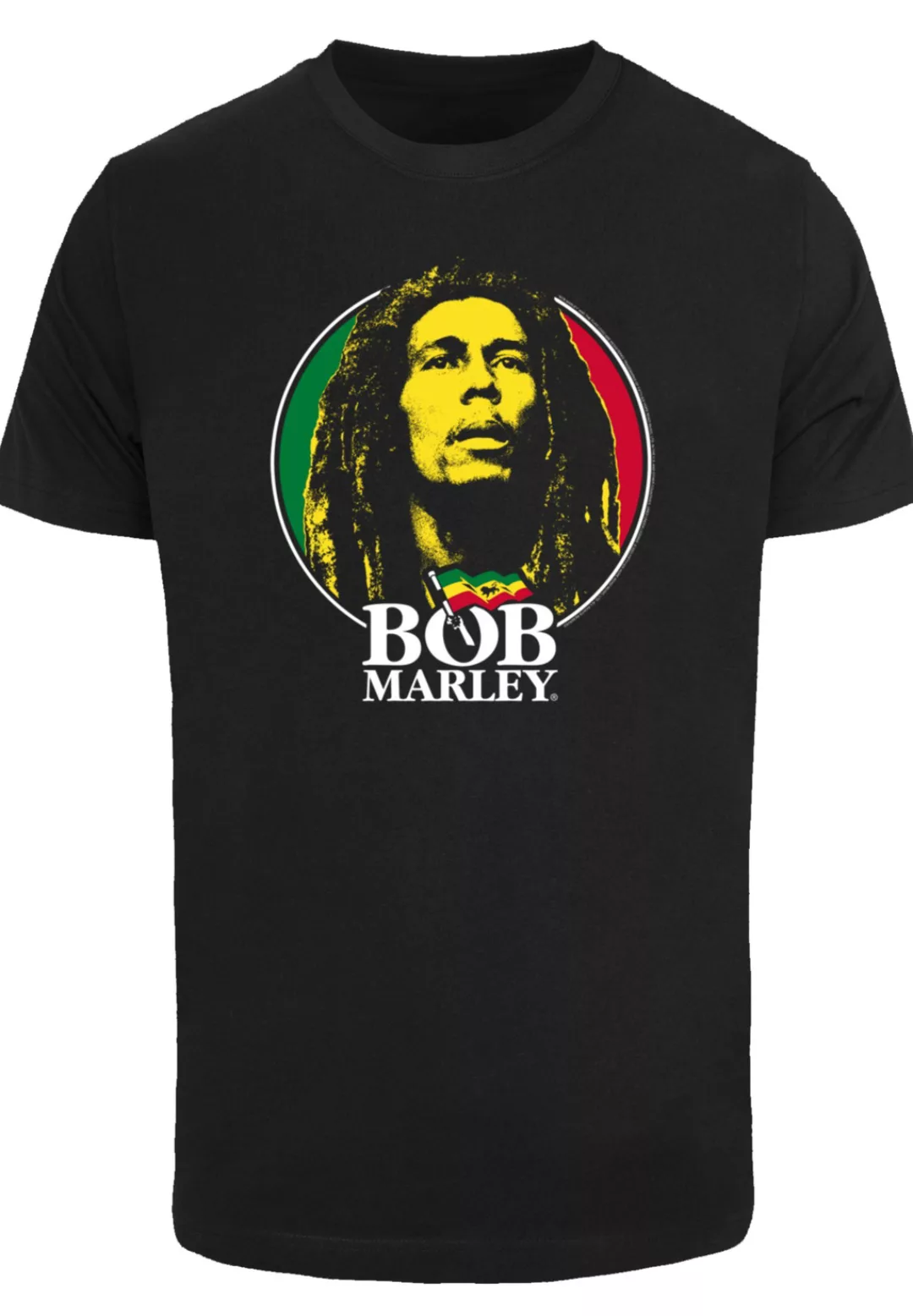 F4NT4STIC T-Shirt "Bob Marley Logo Badge Reggae Music", Premium Qualität, M günstig online kaufen