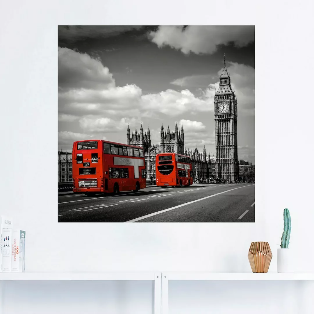 Artland Wandbild "Typisch London", London, (1 St.), als Leinwandbild, Poste günstig online kaufen