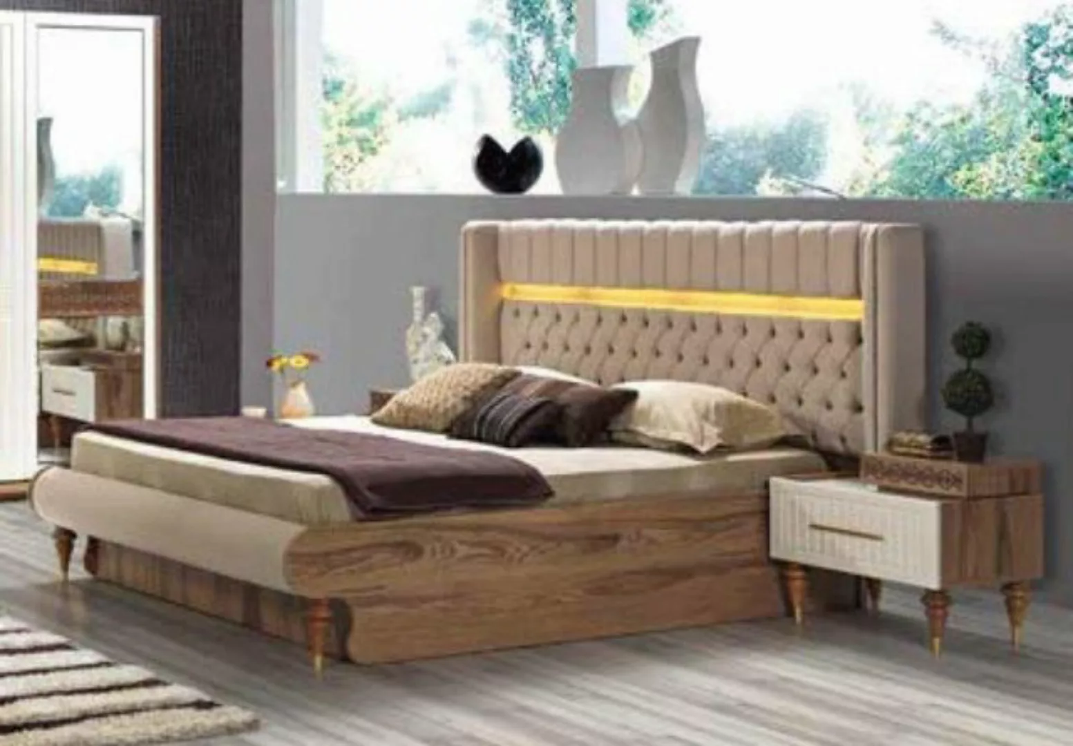 JVmoebel Bett, Bett Doppelbett Betten Möbel Einrichtung Neu Schlafzimmer Mö günstig online kaufen