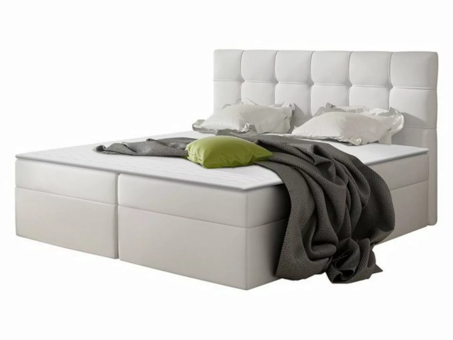 MIRJAN24 Boxspringbett Nele (Lattenrost, Kopfteil und Matratze + Topper), m günstig online kaufen