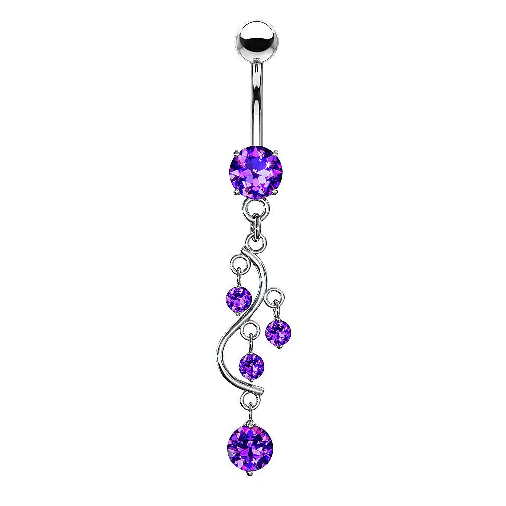 Taffstyle Bauchnabelpiercing Bauchnabelpiercing Banane Wein Anhänger günstig online kaufen
