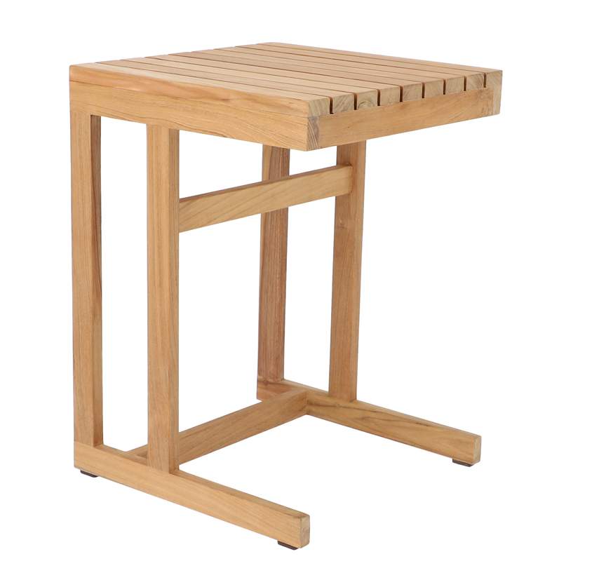 Beistelltisch CERO, Teak massiv, natur 55 x 40 x 40 günstig online kaufen