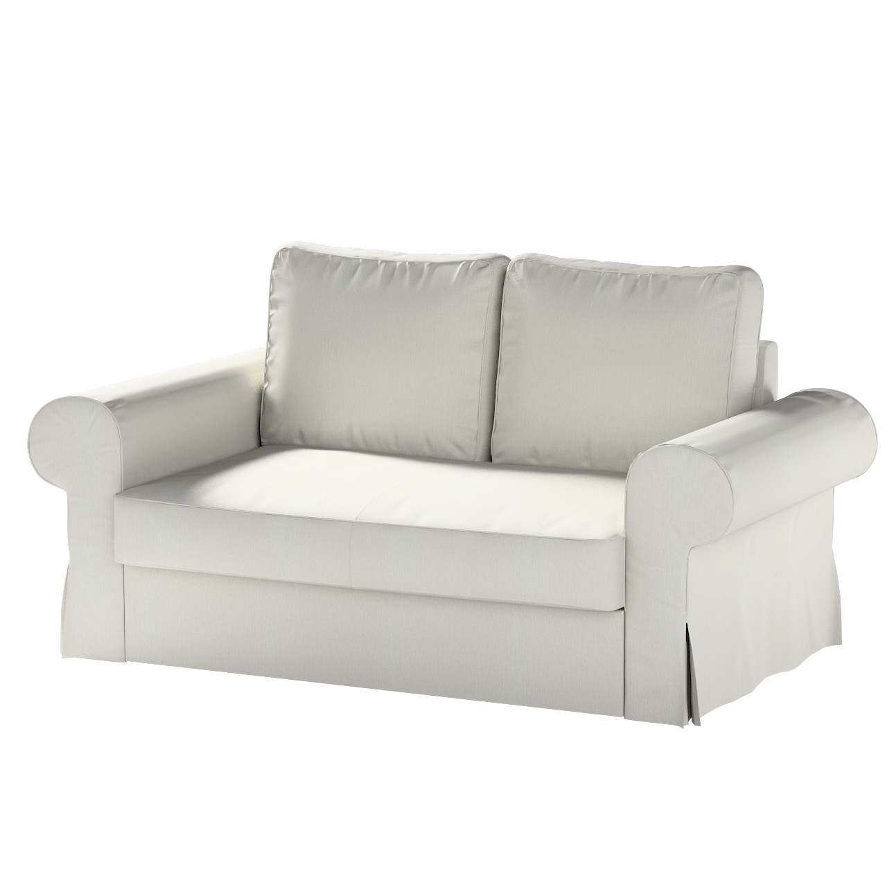 Bezug für Backabro 2-Sitzer Sofa ausklappbar, mittelgrau, Bezug für Backabr günstig online kaufen