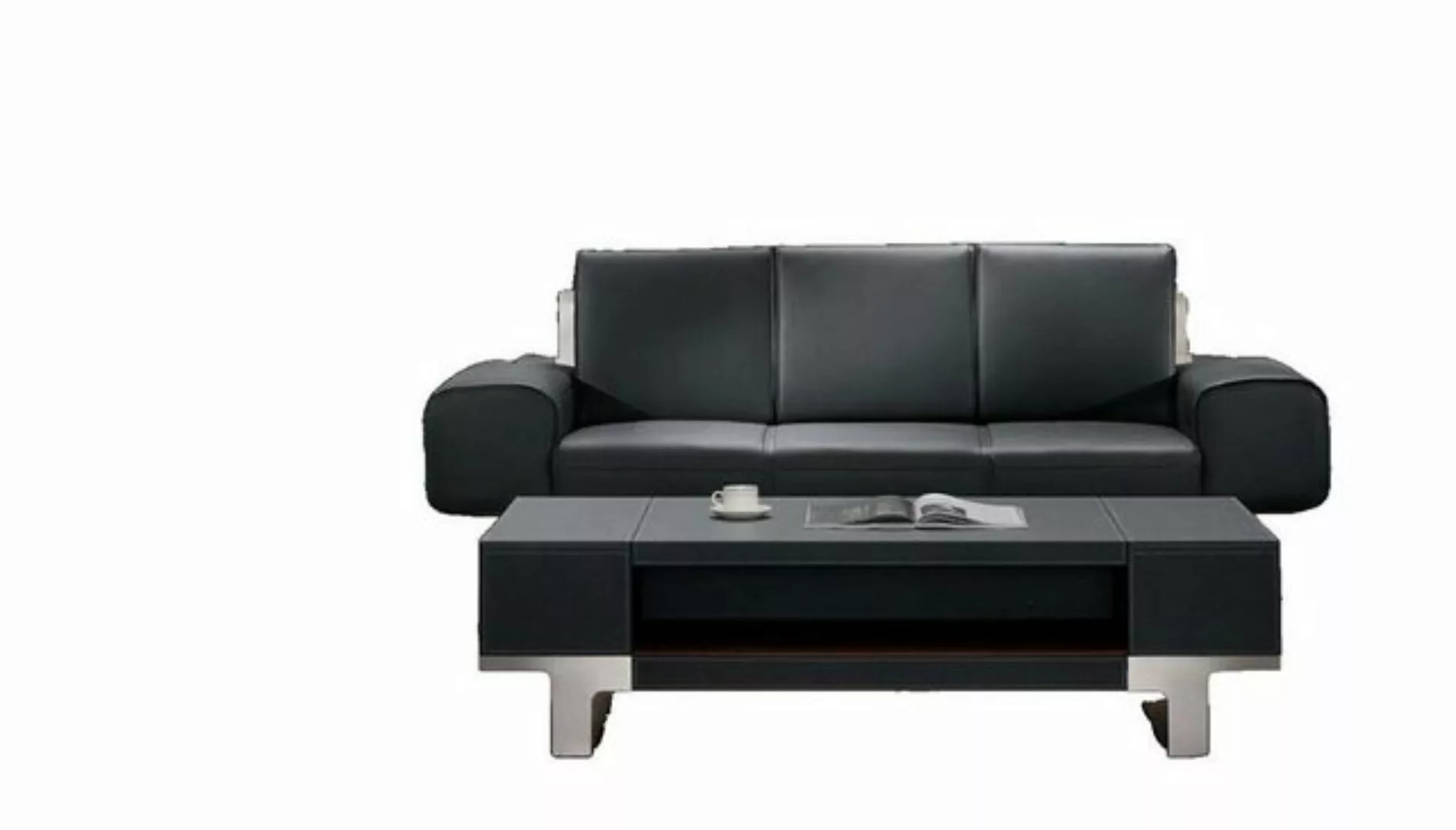 JVmoebel Sofa Ledersofa Polster Sitz 3er Lounge Club Sofas Couchen, Made in günstig online kaufen