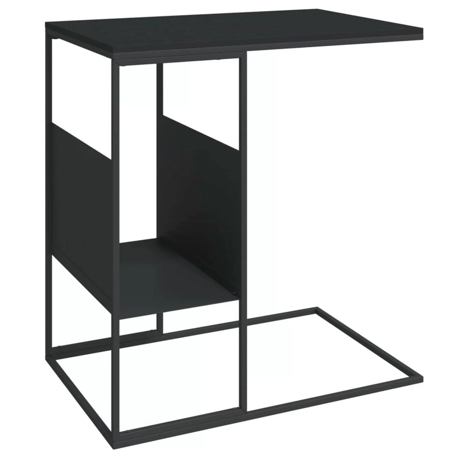 vidaXL Beistelltisch Schwarz 55x36x59,5 cm Holzwerkstoff günstig online kaufen