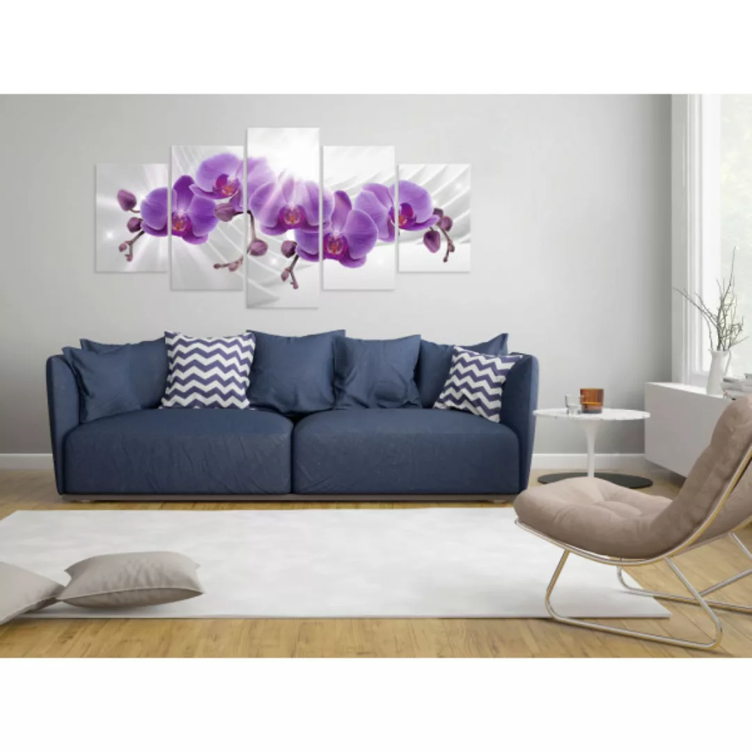 Wandbild Abstract Garden: Purple Orchis XXL günstig online kaufen