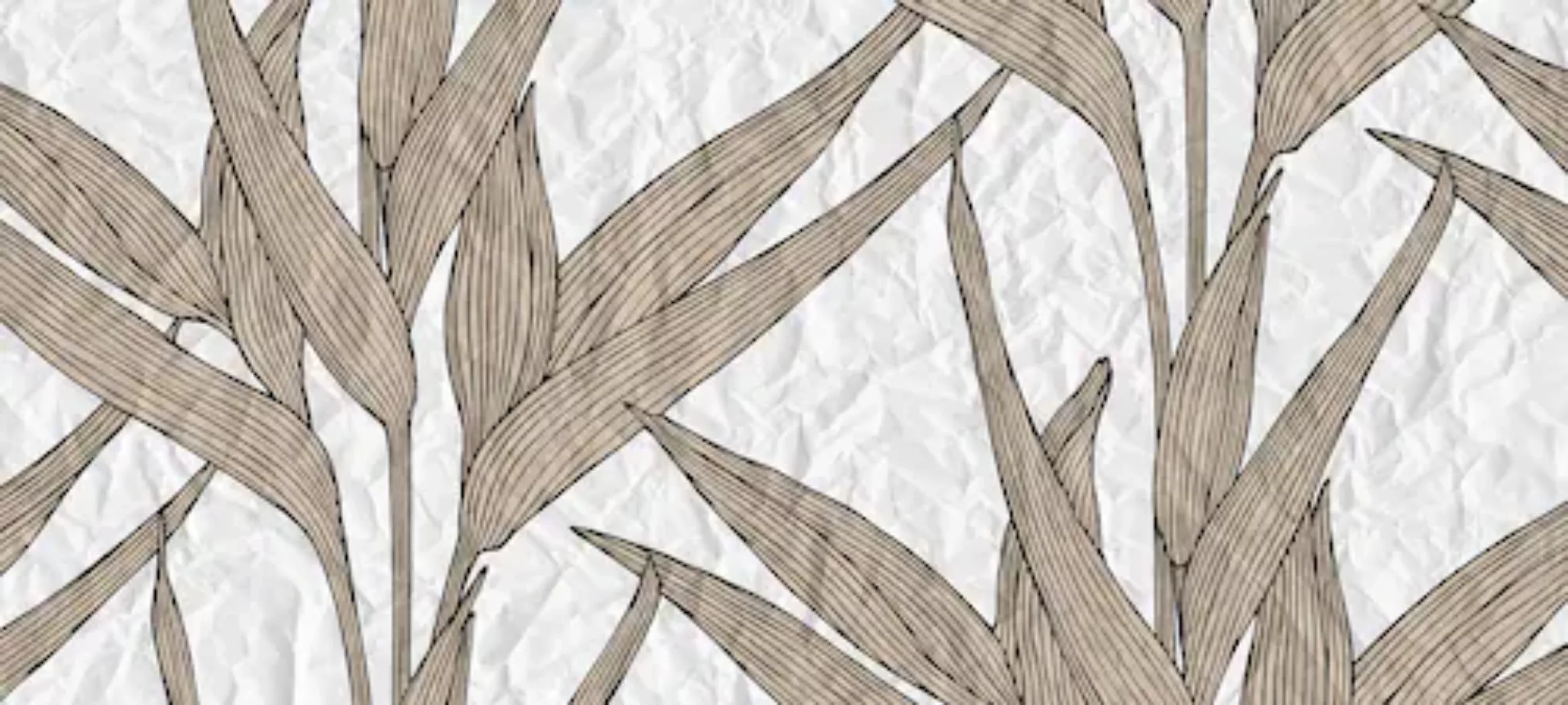 Architects Paper Fototapete »Atelier 47 White Paper Leaves 1«, floral, Vlie günstig online kaufen