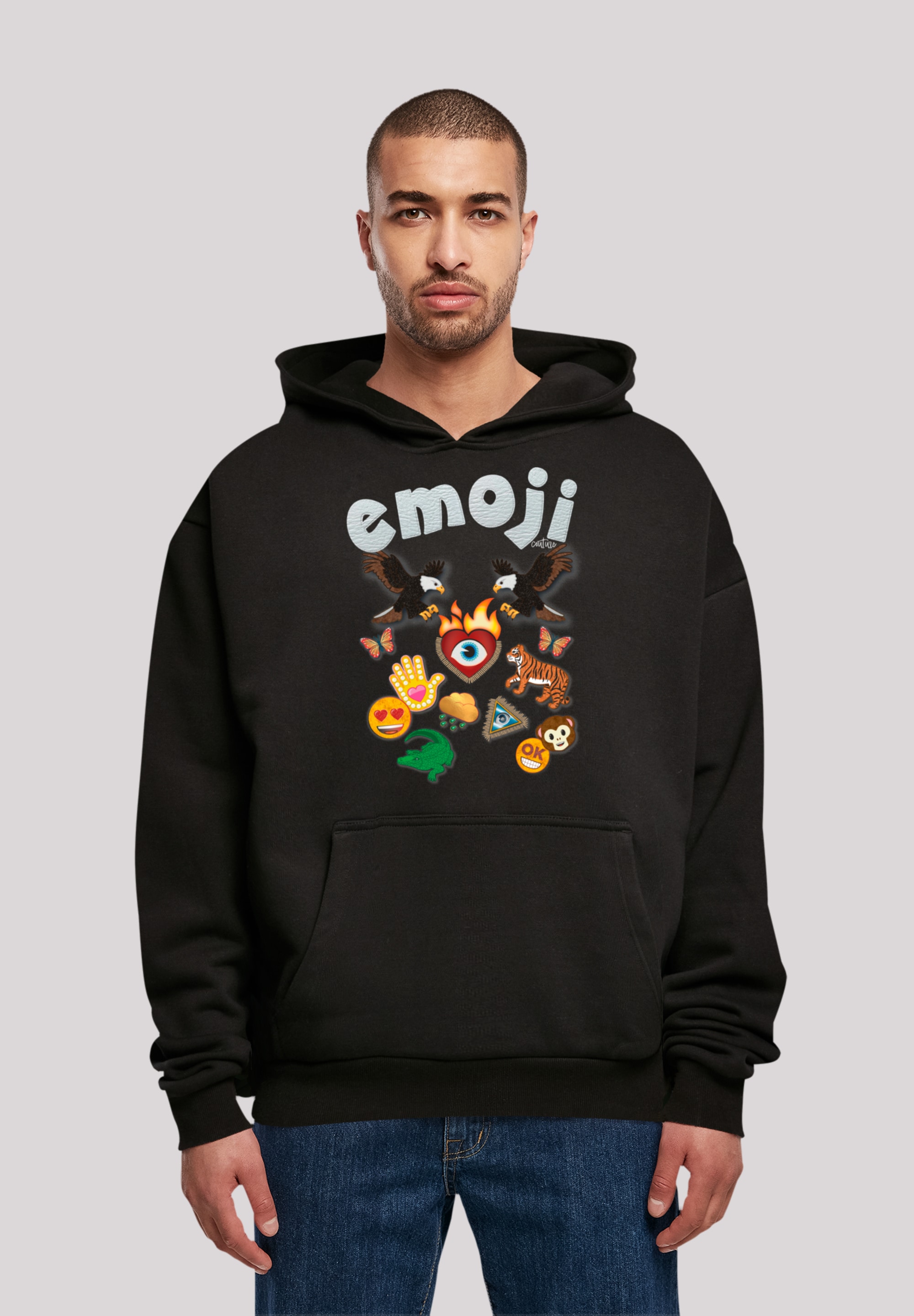 F4NT4STIC Kapuzenpullover "emoji couture logo with icons", Premium Qualität günstig online kaufen