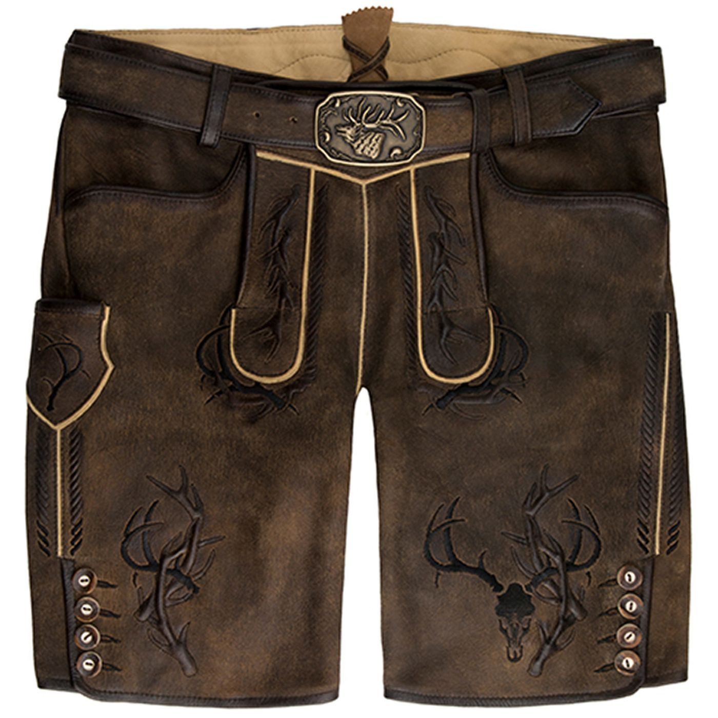 Spieth & Wensky Trachtenlederhose Dragon Kurzhose günstig online kaufen