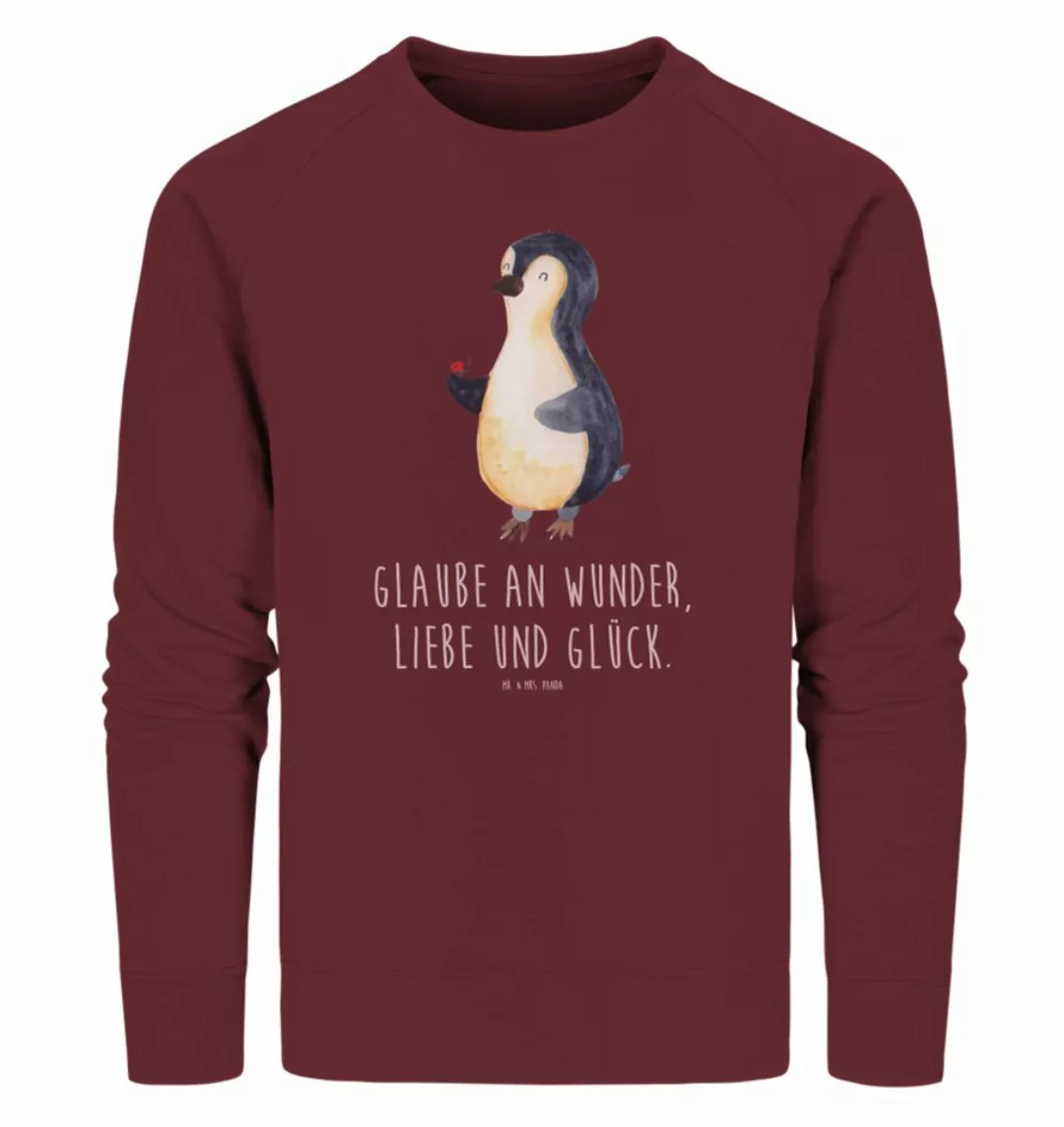 Mr. & Mrs. Panda Longpullover Größe L Pinguin Marienkäfer - Burgundy - Gesc günstig online kaufen