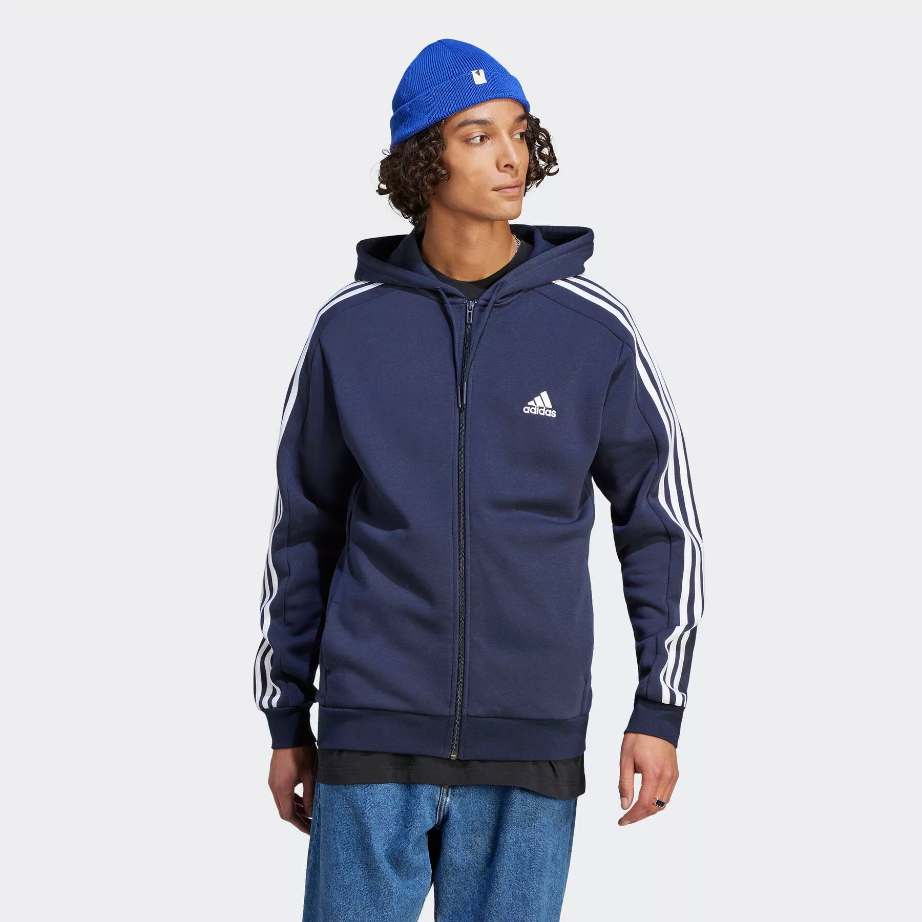 adidas Sportswear Kapuzensweatjacke "ESSENTIALS 3STREIFEN KAPUZENJACKE", an günstig online kaufen