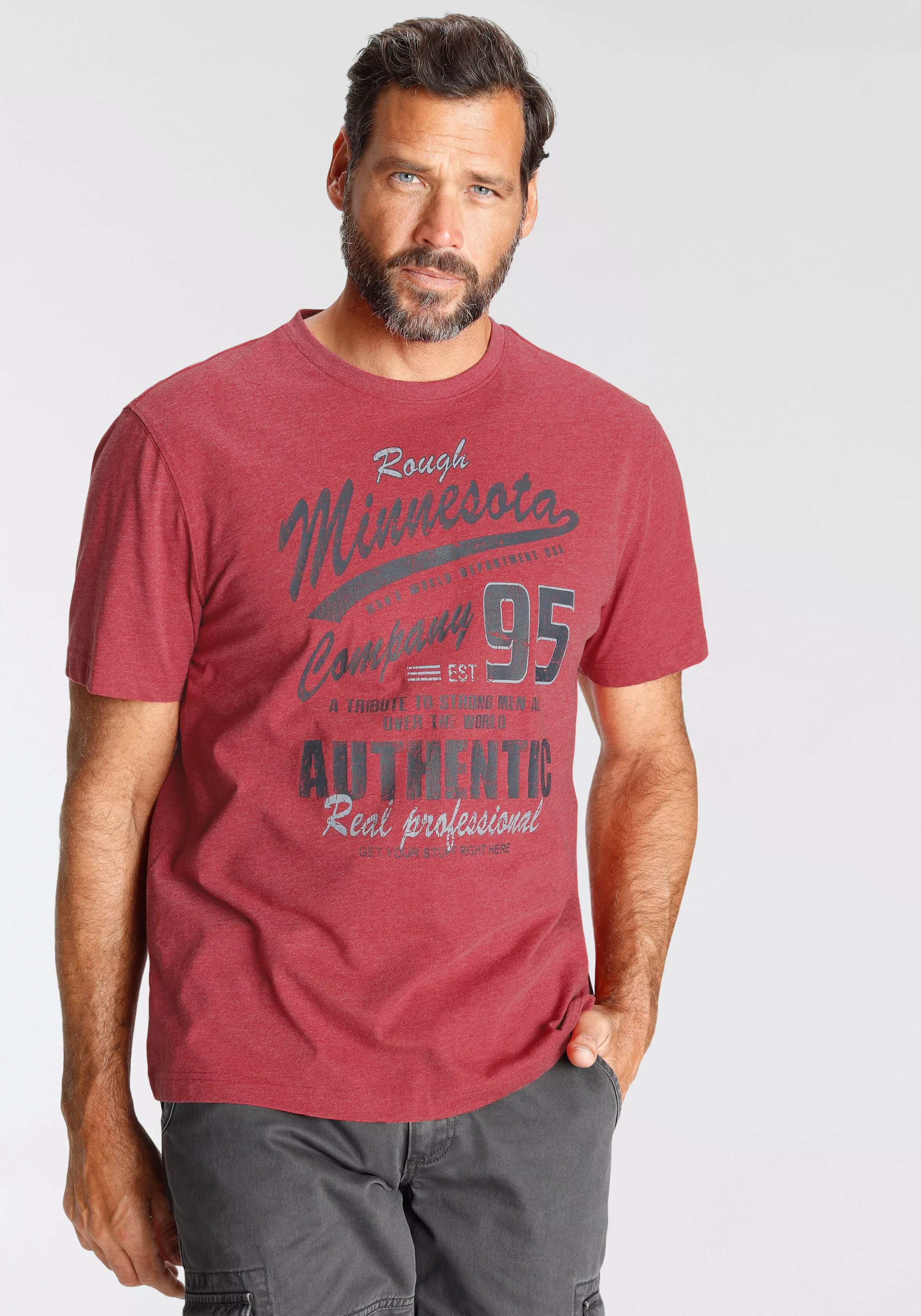 Man's World T-Shirt mit Print in Vintage Optik günstig online kaufen