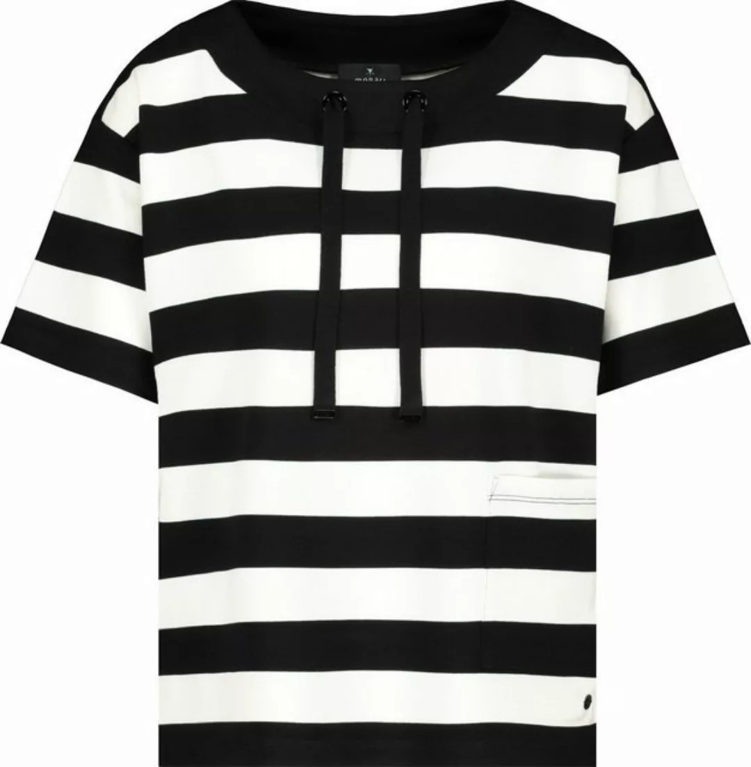 Monari Kurzarmshirt T-Shirt schwarz gemustert günstig online kaufen