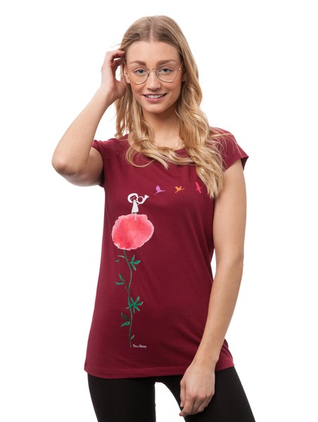 Damen T-shirt Kranichflug Bio Fair günstig online kaufen