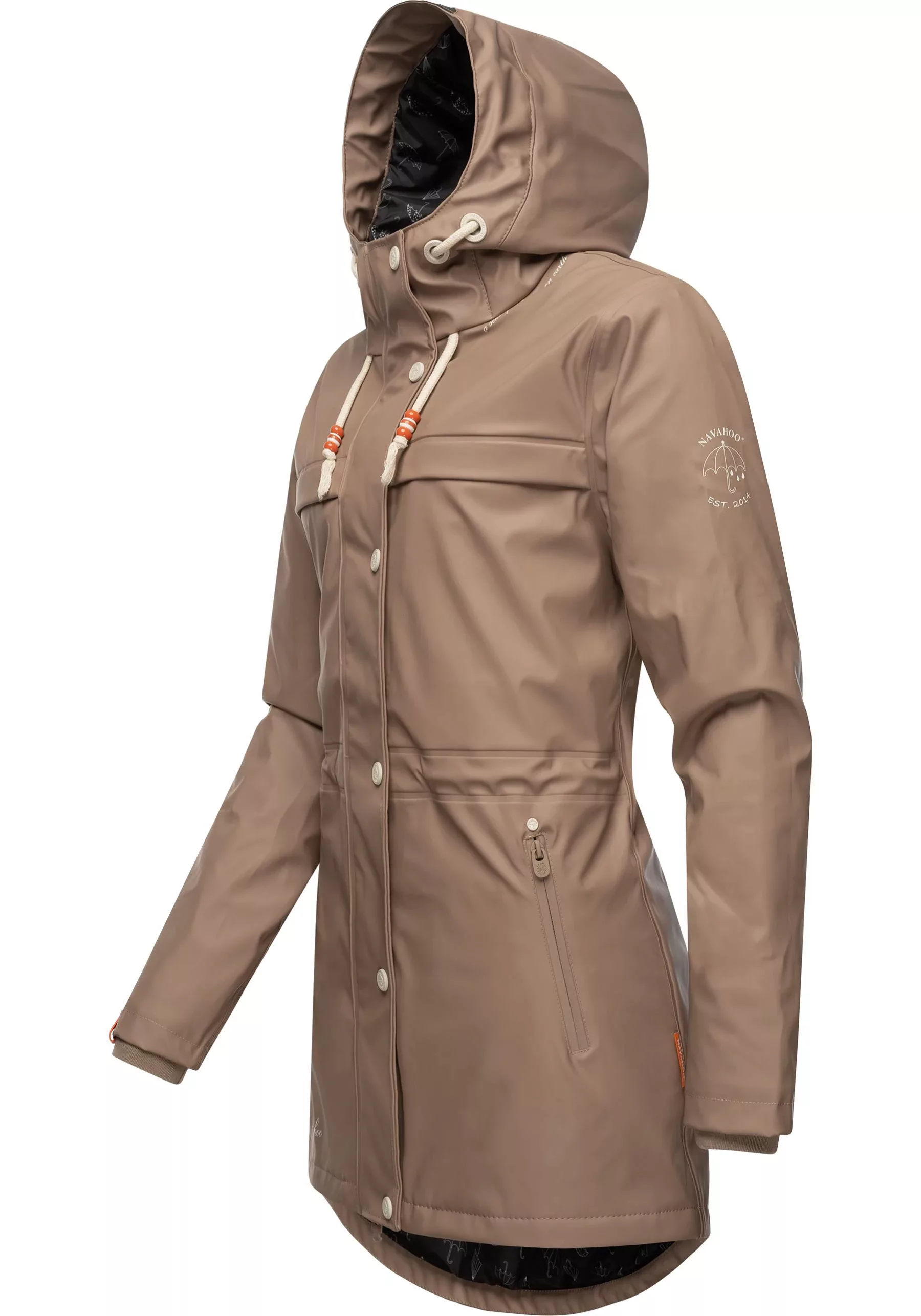 Navahoo Regenmantel "Rainy Forest", modischer Damen Outdoor Regenparka günstig online kaufen