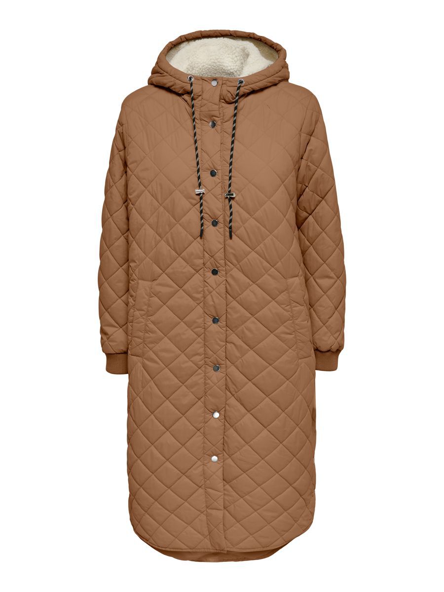 ONLY Gesteppter Mantel Damen Braun günstig online kaufen