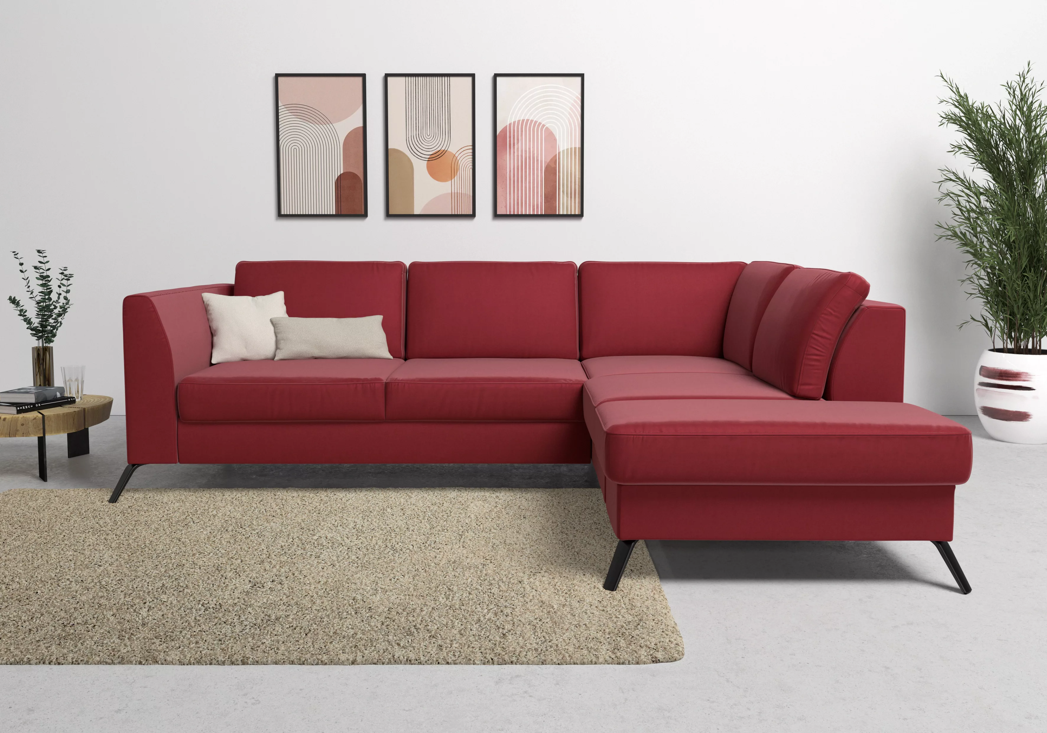 sit&more Ecksofa "Olsen L-Form", inklusive Sitztiefenverstellung, wahlweise günstig online kaufen