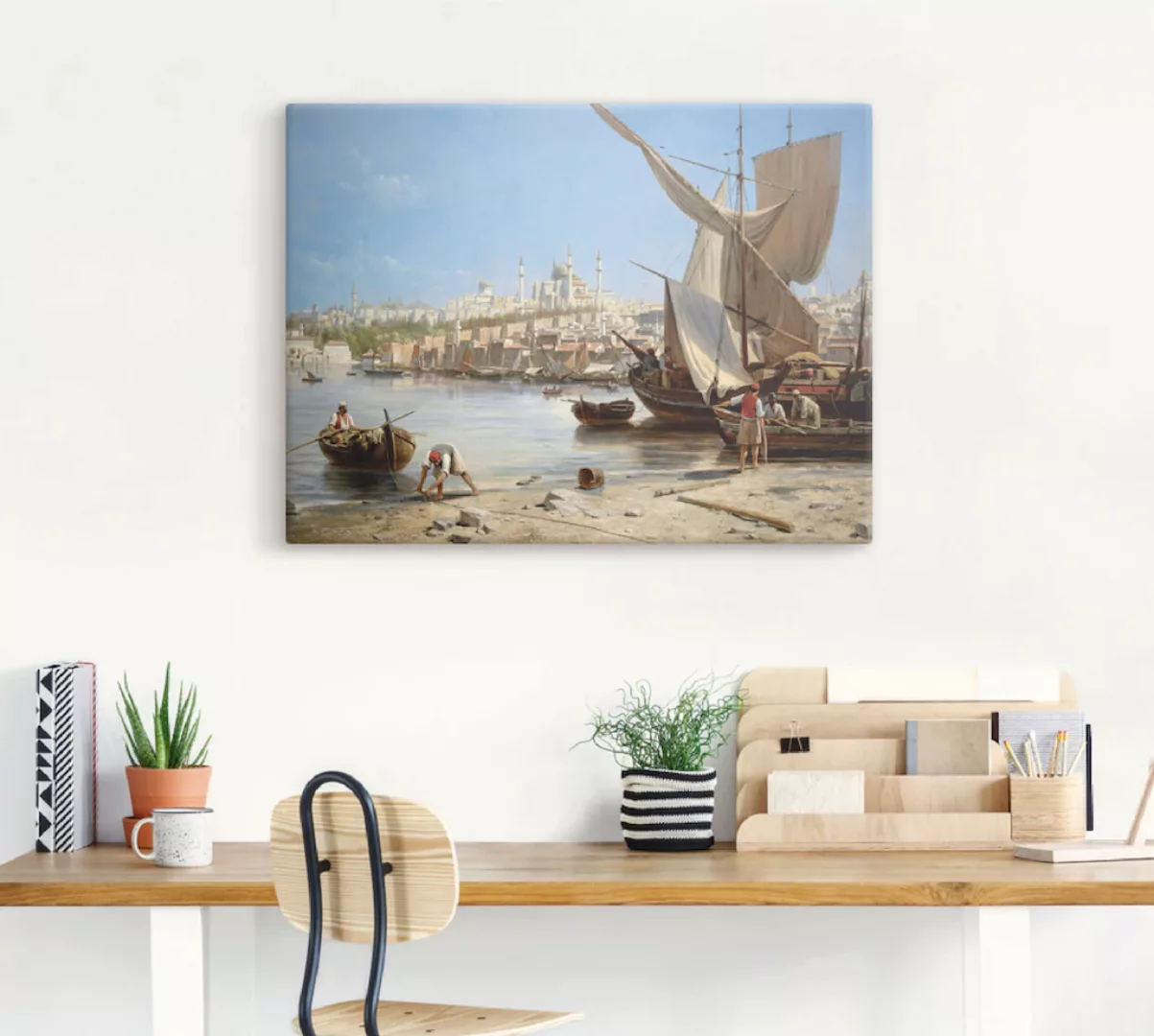 Artland Leinwandbild "Konstantinopel.", Boote & Schiffe, (1 St.), auf Keilr günstig online kaufen
