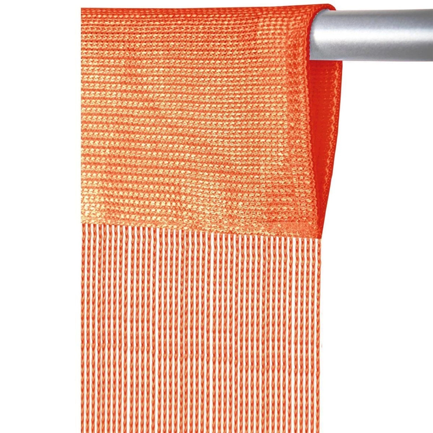 Arsvita Fadengardine mit Stangendurchzug Bistro 150 cm x 60 cm Orange günstig online kaufen