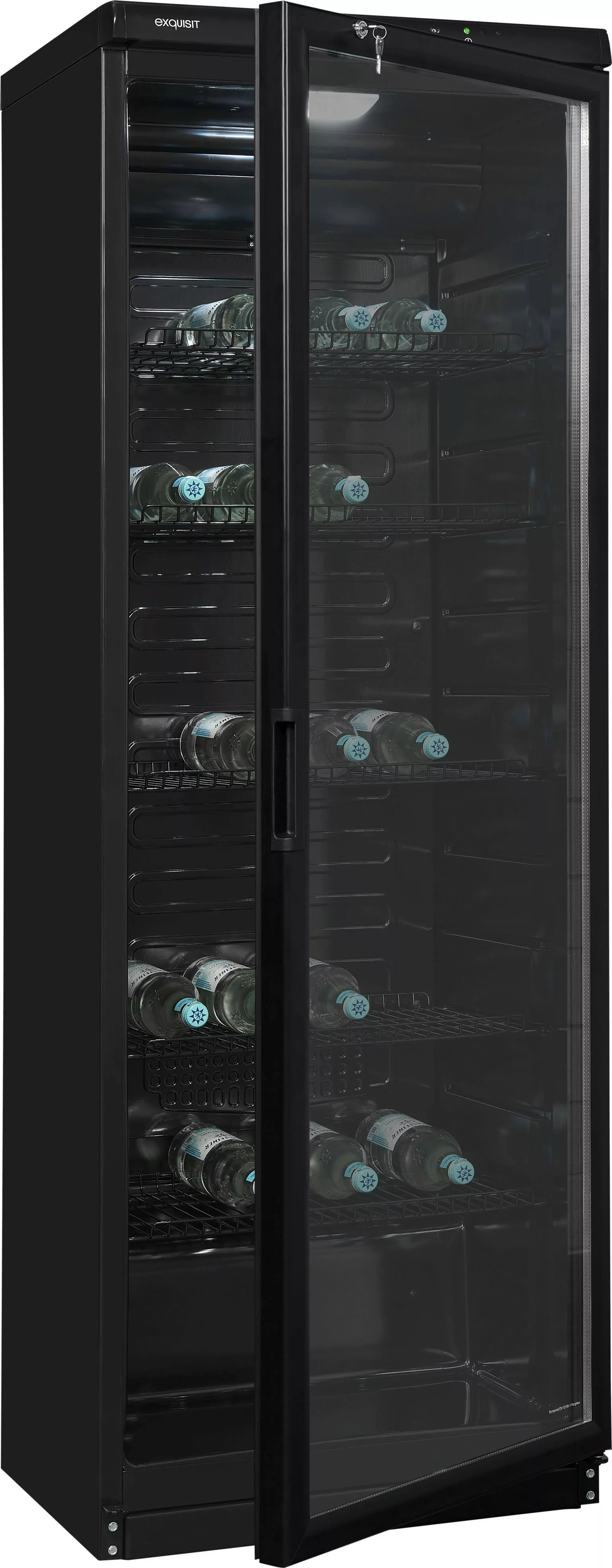 exquisit Getränkekühlschrank »GKS350-1-GT-280D schwarz«, 320 L Volumen, Get günstig online kaufen