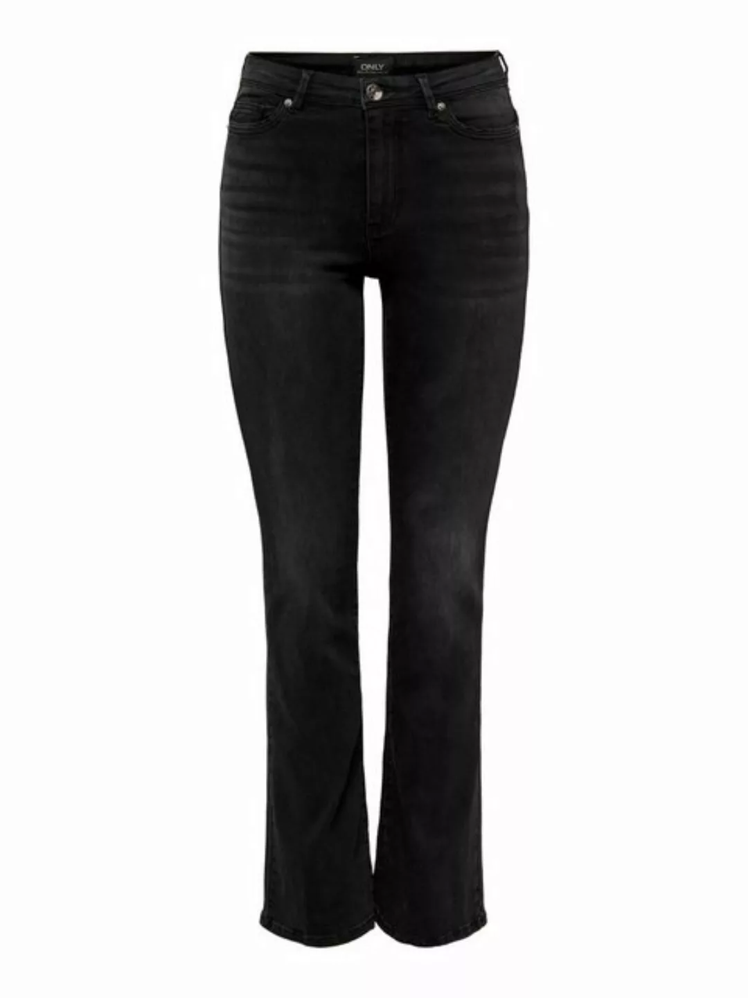 Only Damen Jeans ONLWAUW BJ1097 Flared Fit - Schwarz - Washed Black günstig online kaufen