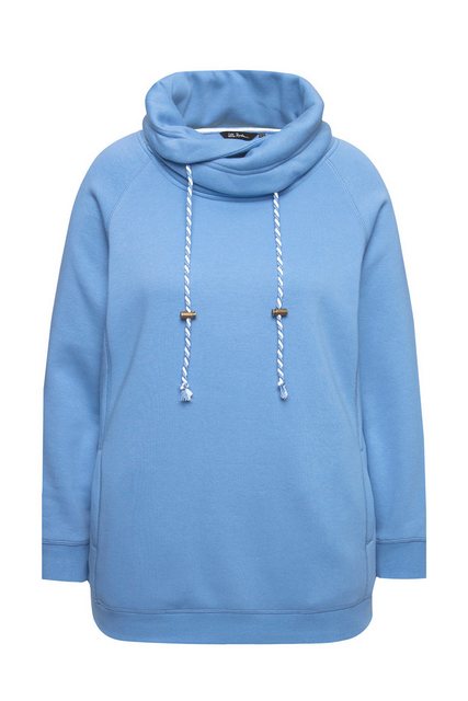 Ulla Popken Sweatshirt Sweatshirt weiter Stehkragen Taschen günstig online kaufen