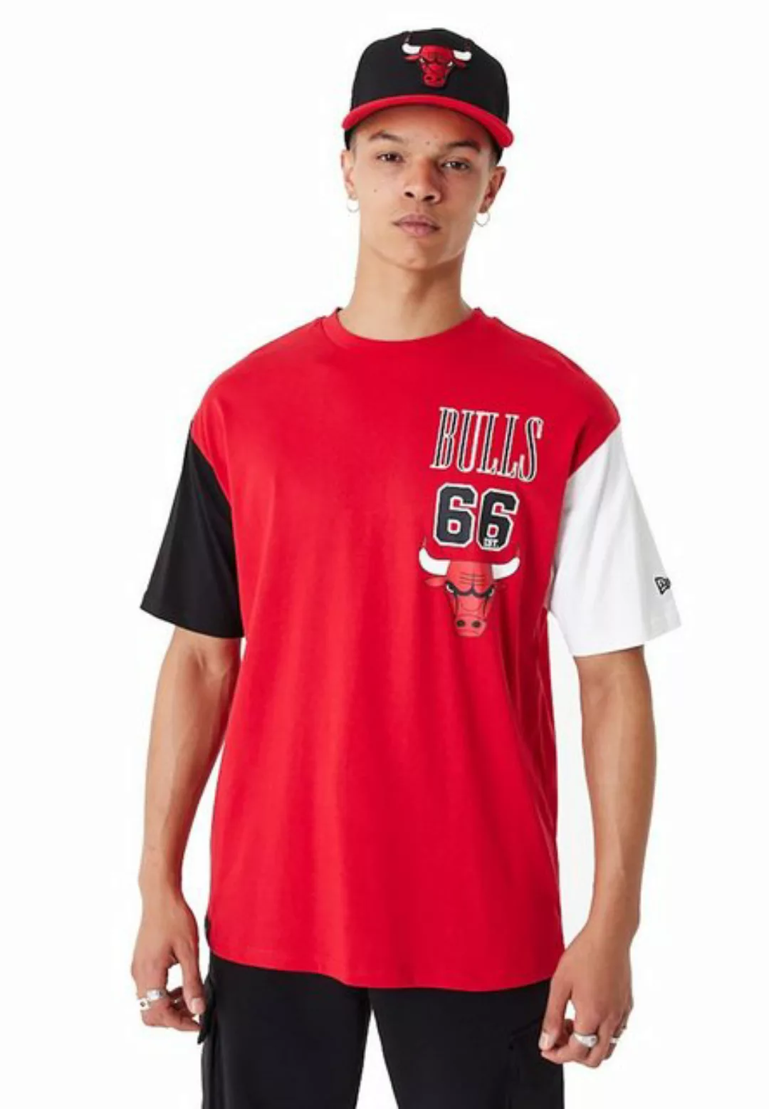 New Era T-Shirt New Era Herren T-Shirt NBA CUT SEW OS CHICAGO BULLS TEE Red günstig online kaufen