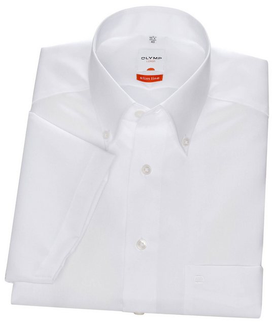 OLYMP Langarmhemd Herren Hemd "Modern Fit" Kurzarm Button down (1-tlg) günstig online kaufen