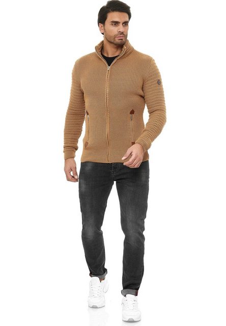 RedBridge Strickjacke aus Grobstrick mit praktischen Reißverschlusstaschen günstig online kaufen