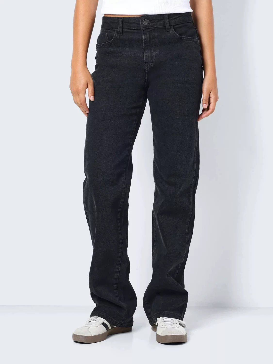 Noisy may Straight-Jeans "NMYOLANDA NW WIDE JEANS BLACK NOOS" günstig online kaufen