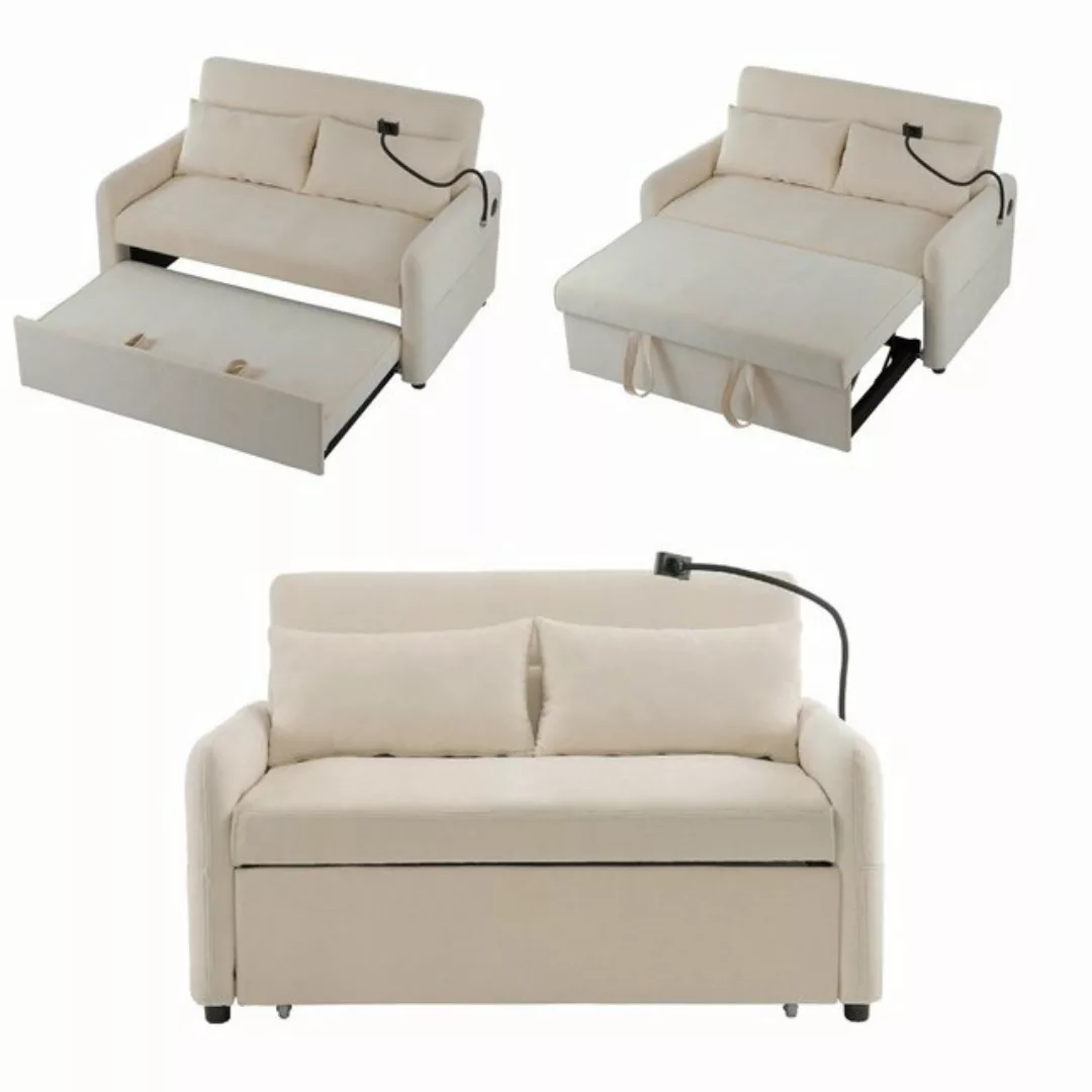 DOPWii Sofa Doppel-Klappschlafsofa,Multifunktionssofa mit Schlaffunktion, V günstig online kaufen