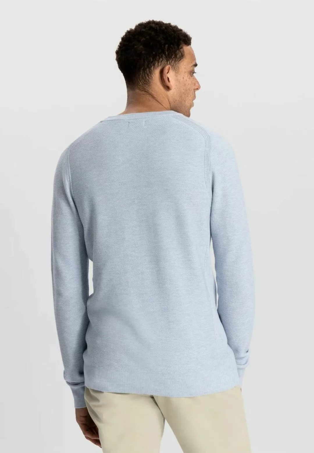 Dstrezzed Pullover Hellblau Melange - Größe M günstig online kaufen