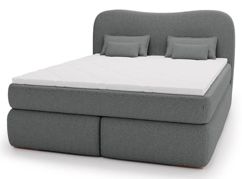 NADUVI Collection | Lavelle Boxspringbett Bouclé mit Stauraum günstig online kaufen