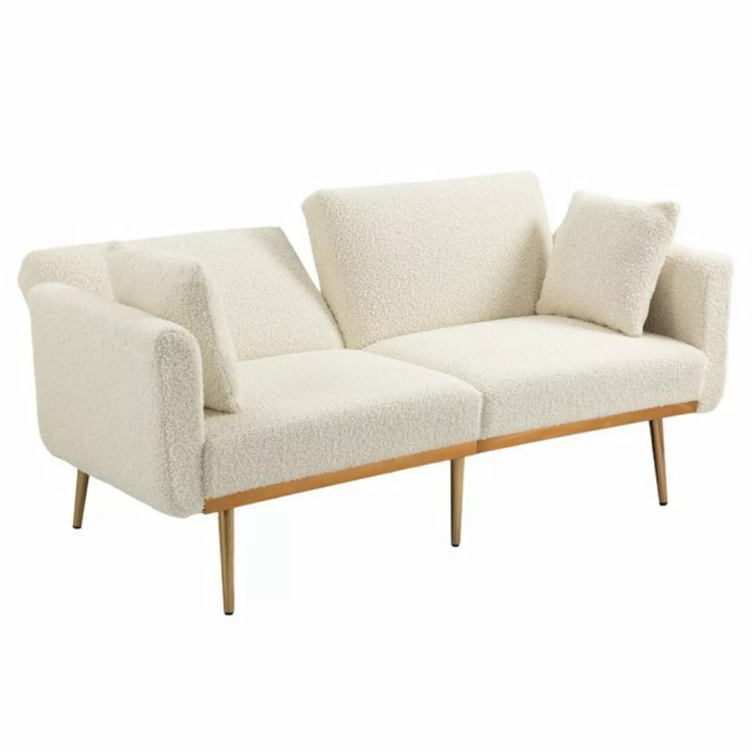 OKWISH Sofa Schlafsofa, Akzentsofa, Loveseat-Sofa mit Metallfüßen, umwandel günstig online kaufen