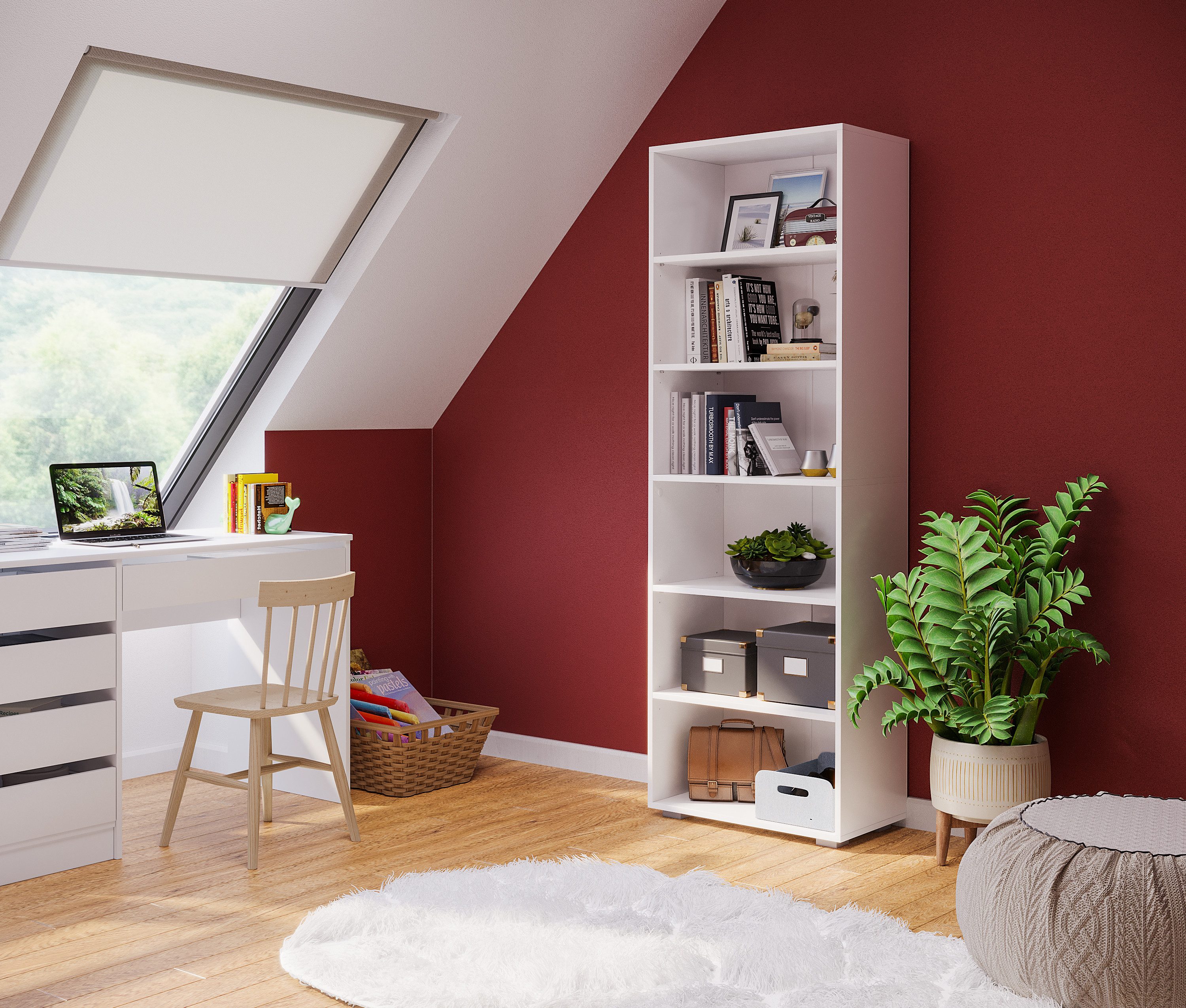 Bellamio Bücherregal Apol, Standregal, 6 Ablagefächer, günstig online kaufen