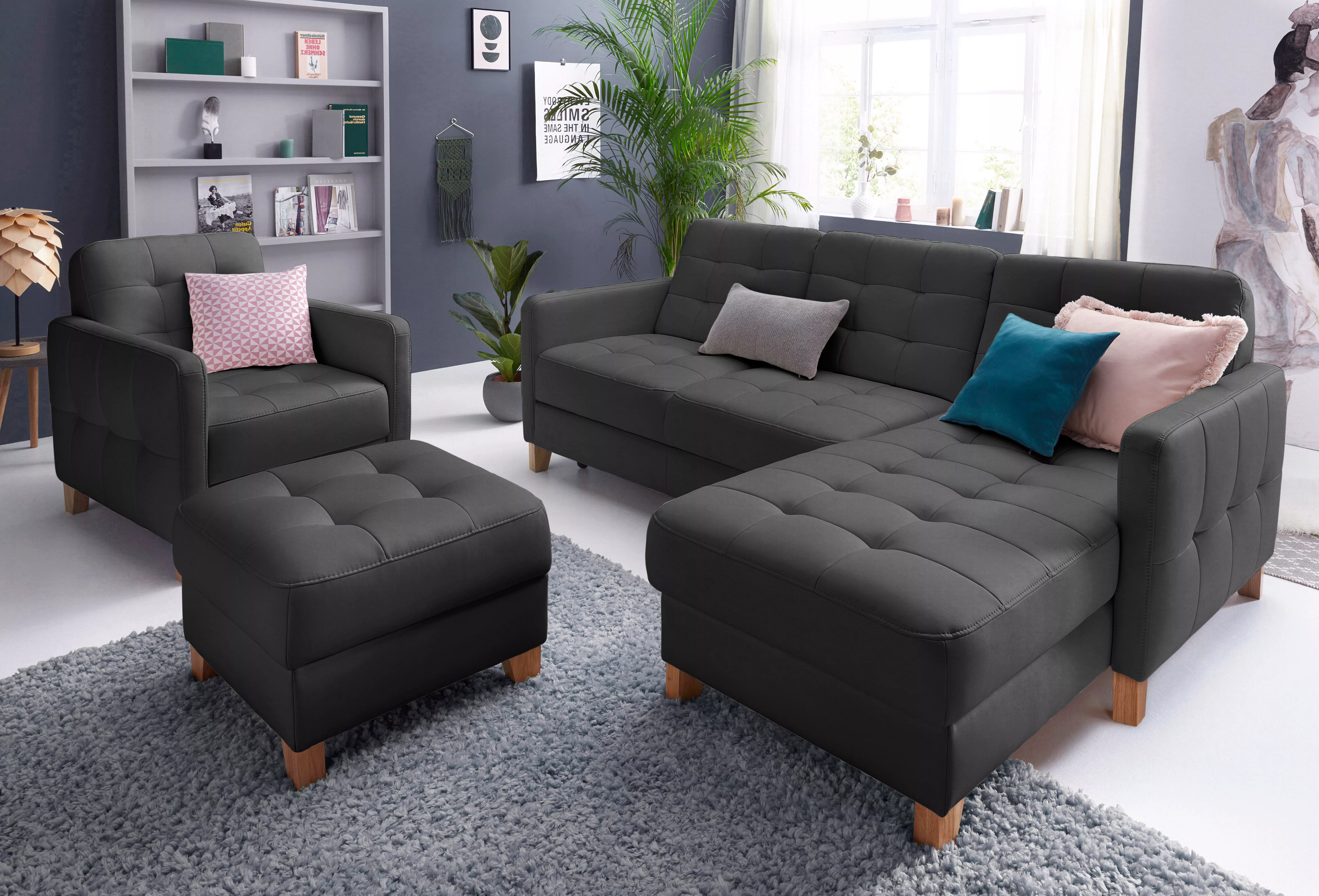 exxpo - sofa fashion Ecksofa "Elio, kompakt und komfortabel, bequem und zei günstig online kaufen