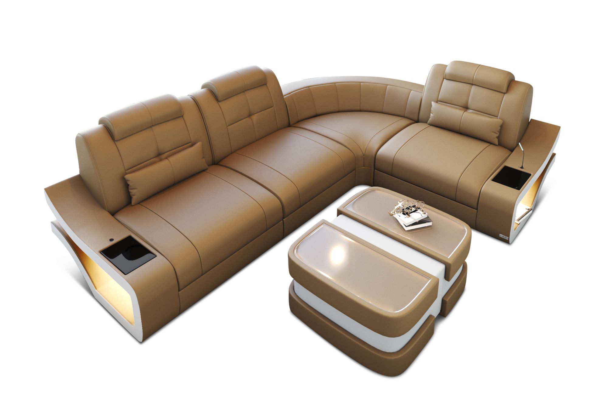 Sofa Dreams Ecksofa Ledersofa Elena Mini günstig online kaufen