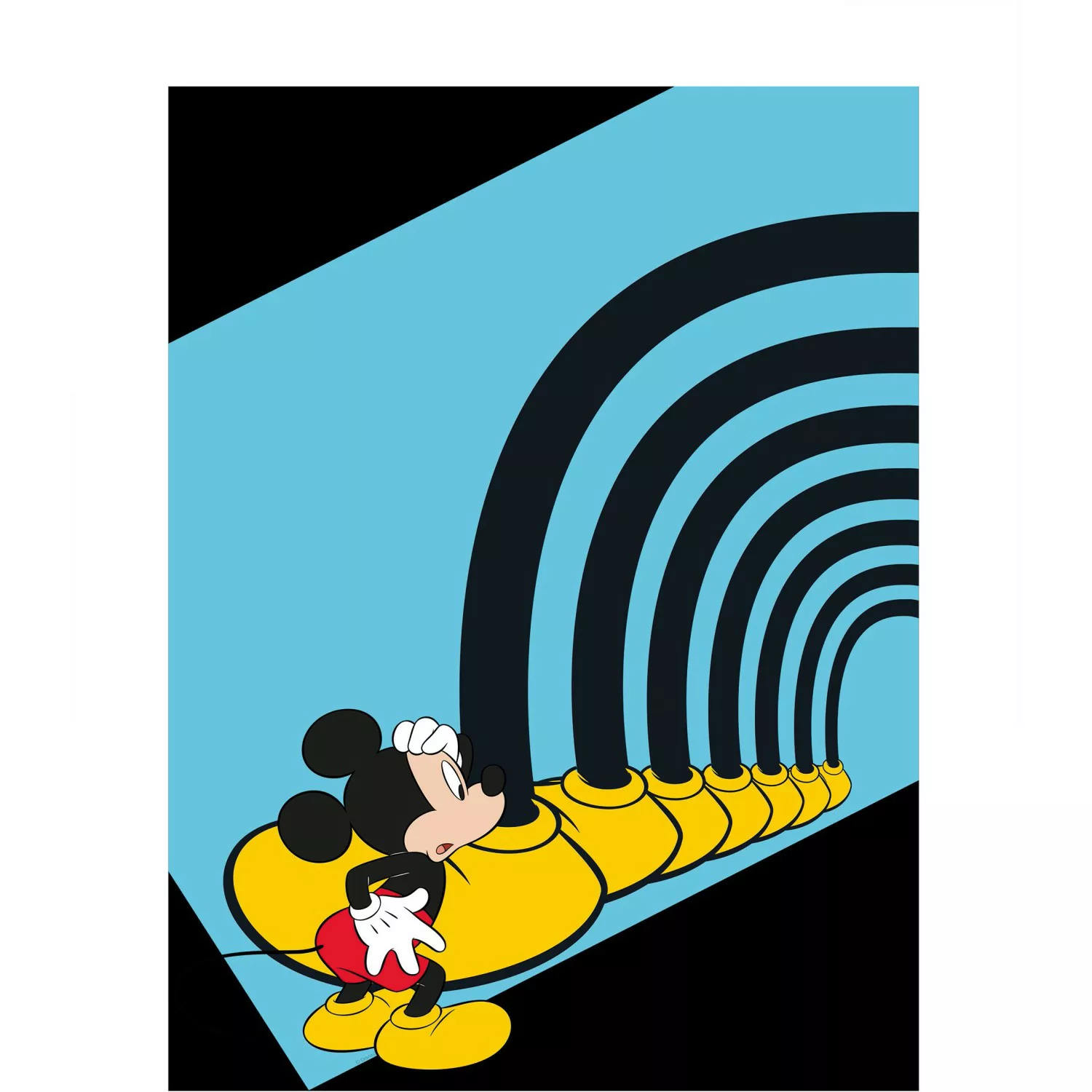 Komar Poster "Mickey Mouse Foot Tunnel", Disney, (1 St.), Kinderzimmer, Sch günstig online kaufen