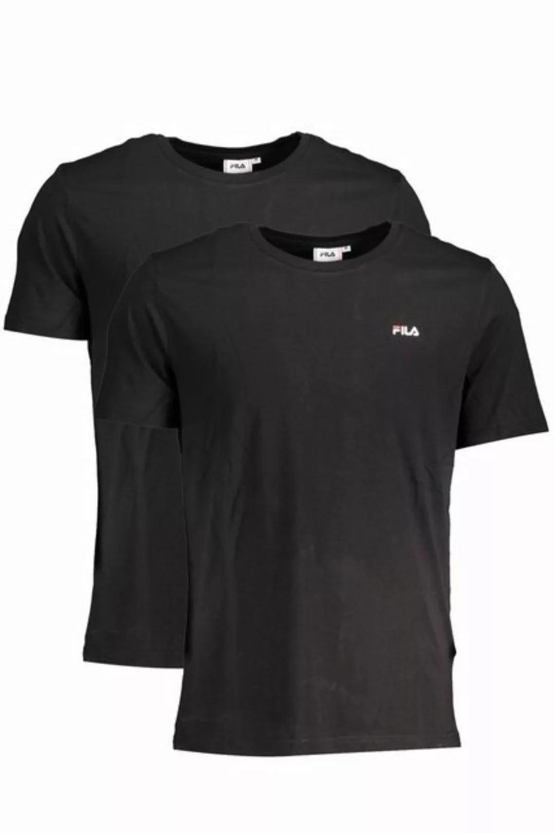 Fila T-Shirt Stylisches Herren Kurzarm T-Shirt Set in Schwarz günstig online kaufen