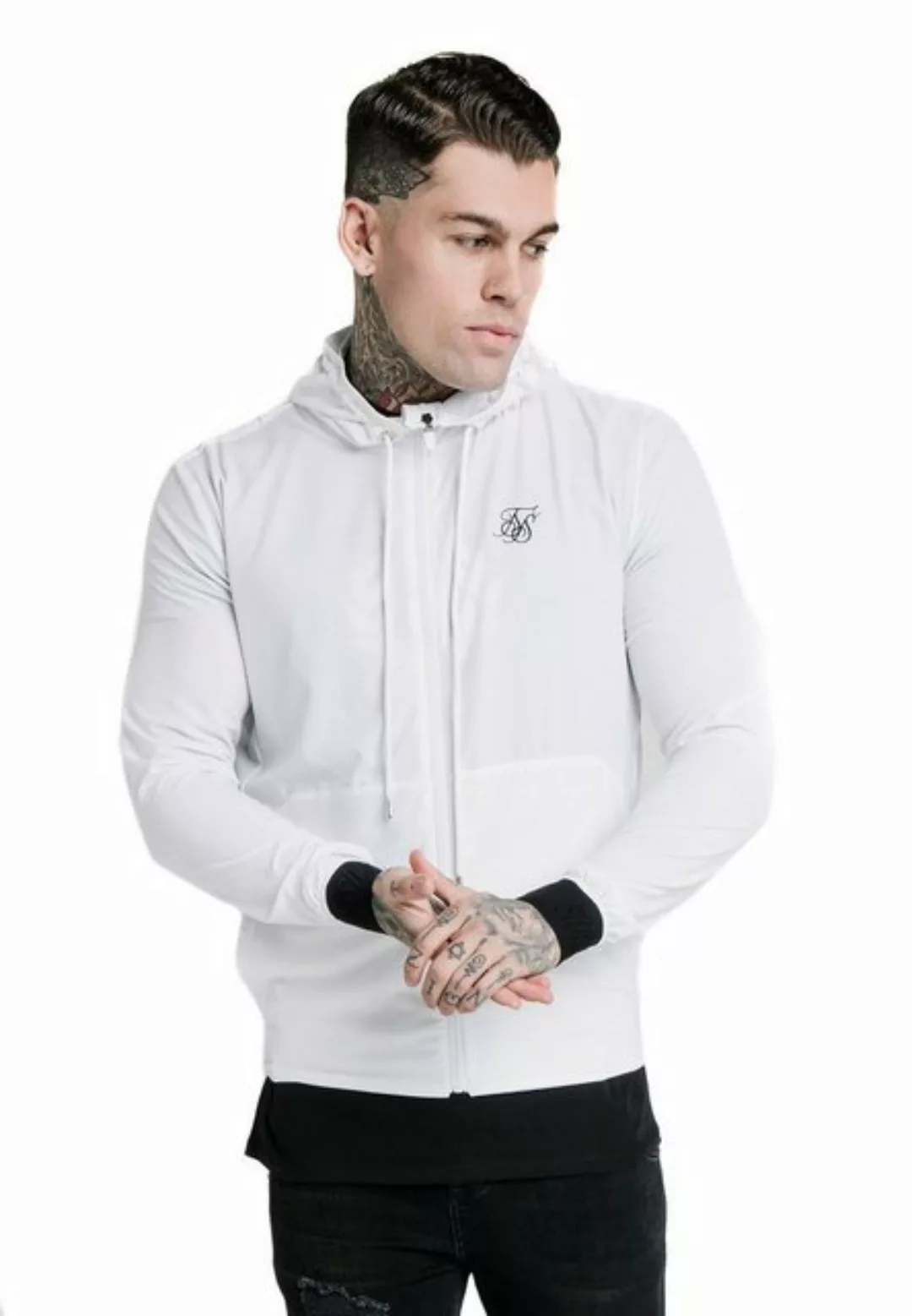 Siksilk Hoodie SikSilk Sweatjacke AGILITY POLY RIB ZIP THROUGH HOODIE SS167 günstig online kaufen